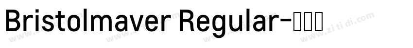 Bristolmaver Regular字体转换